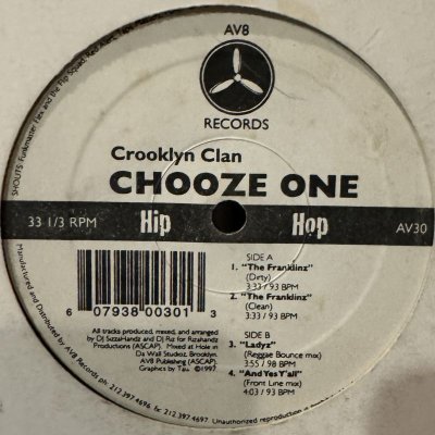 画像1: Crooklyn Clan - Ladyz (Reggae Bounce Mix) & The Franklinz (12'')