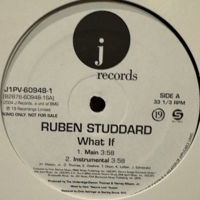 画像1: Ruben Studdard - What If (inc. Instrumental !!) (12'') (キレイ！！)