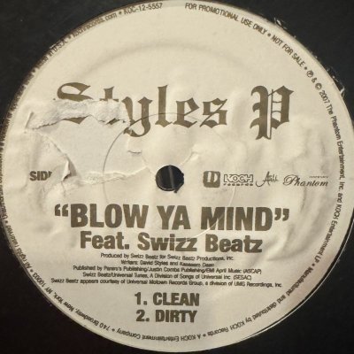 画像1: Styles P feat. Swizz Beatz - Blow Ya Mind (12'') (US Promo !!)