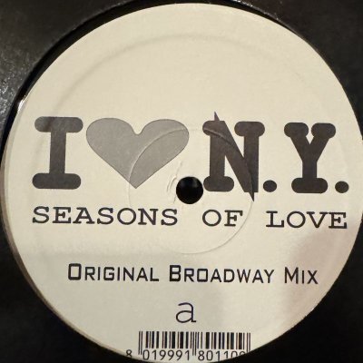 画像1: I Love N.Y. - Seasons Of Love (12'')