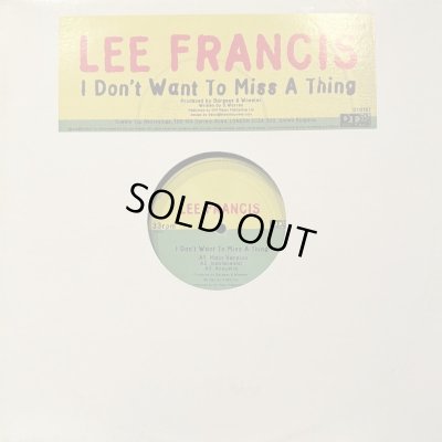 画像1: Lee Francis - I Don't Want To Miss A Thing (12'') (キレイ！！)