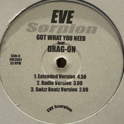 画像1: Eve feat Drag-On - Got What You Need (12'')