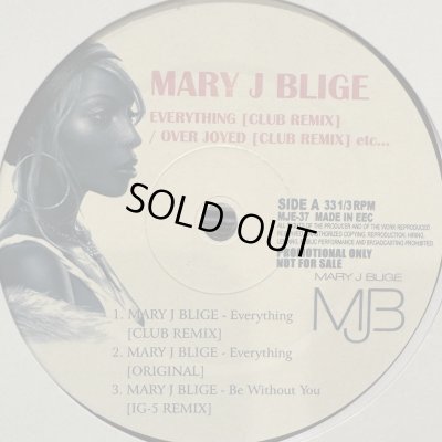 画像1: Mary J. Blige - Everything (Club Remix) (b/w Over Joyed Club Remix) (12'') (キレイ！！)