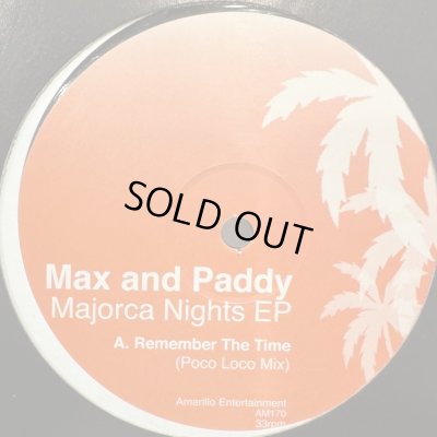 画像1: Max & Paddy - Majorca Nights EP (inc. Remember The Time, The Line and more) (12'') (キレイ！！)
