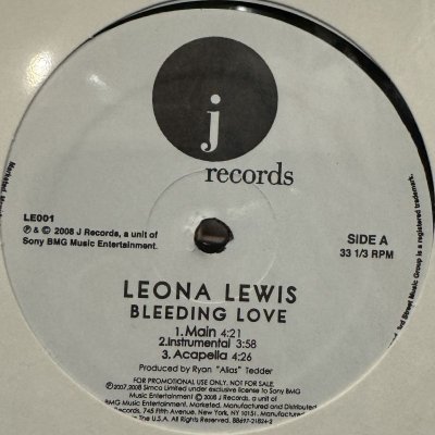 画像1: Leona Lewis - Bleeding Love (12'') (奇跡の新品未使用!!)