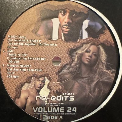 画像1: V.A. - Re-Edits Volume 24 (inc. Mariah Carey - We Belong Together Remix, DMX - Pump Ya Fist and more) (12'')