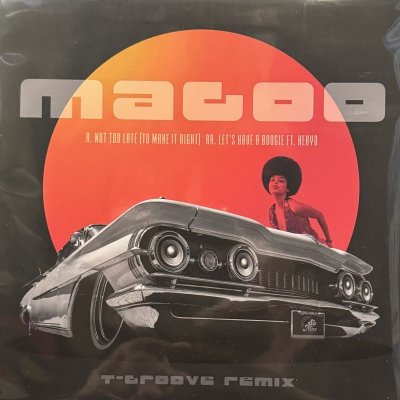 画像1: Magoo -  Not To Late (To Make It Right) / Let's Have A Boogie T-Groove Remixes (7'') (新品未使用！！)