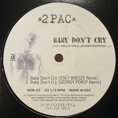 画像1: 2Pac - Baby Don't Cry (2007 Breeze Remix) (12'')