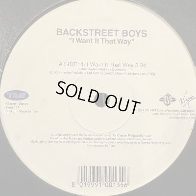 画像1: Backstreet Boys - I Want It That Way (12'') (キレイ！！)