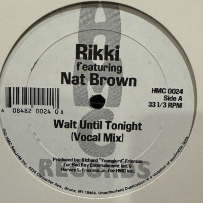 画像1: Rikki - Wait Until Tonight (12'') (キレイ！！)