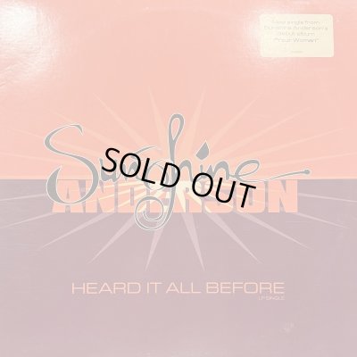 画像1: Sunshine Anderson - Heard It All Before (12'')