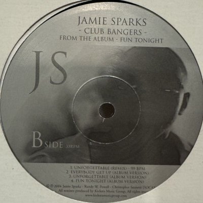 画像1: Jamie Sparks - Club Bangers (12'')