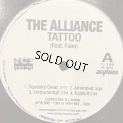 画像1: The Alliance feat. Fabo - Tattoo (12'')