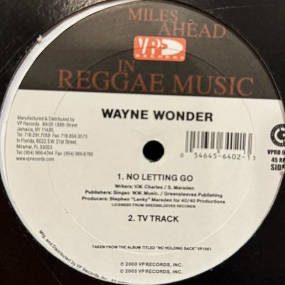 画像1: Wayne Wonder - No Letting Go (b/w Saddest Day) (12'') (キレイ！！)