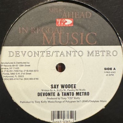 画像1: Devonte & Tanto Metro / Beenie Man - Say Wodee / Bookshelf (12'')