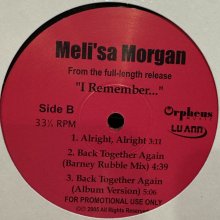 他の写真1: Meli'sa Morgan - Back Together Again (12'')