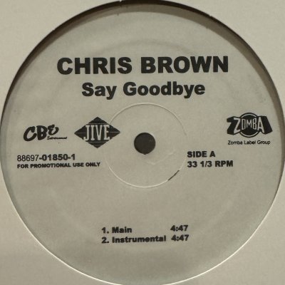 画像1: Chris Brown - Say Goodbye (12'') (キレイ！！)