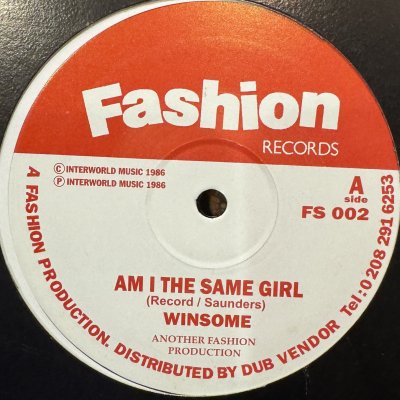 名盤☆レゲエ　７インチ　WINSOME/AM I THE SAME GIRL 名盤☆レゲエ 7インチ WINSOME/AM I THE SAME GIRL