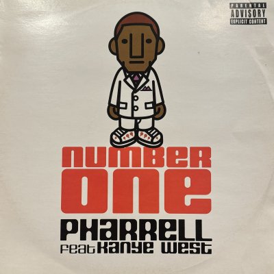 画像1: Pharrell feat. Kanye West - Number One (12'') (レアなジャケ付きUK盤!!) (キレイ！！)