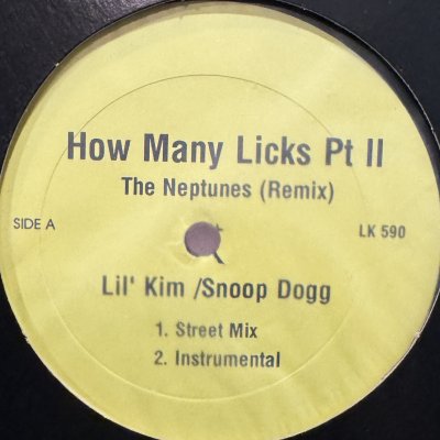 画像1: Lil' Kim feat. Snoop Dogg - How Many Licks Pt II (The Neptunes Remix) (12'') (キレイ！！)