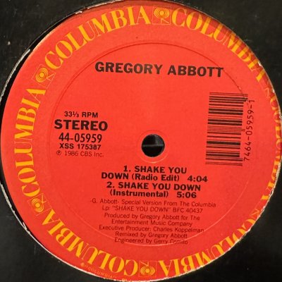 画像1: Gregory Abbott - Shake You Down (12'') (キレイ！！)