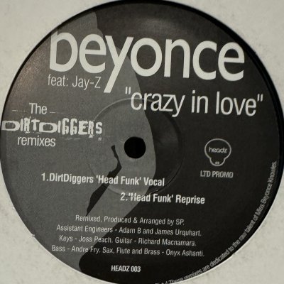 画像1: Beyonce feat. Jay-Z - Crazy In Love (The Dirt Diggers Remixes) (12'')