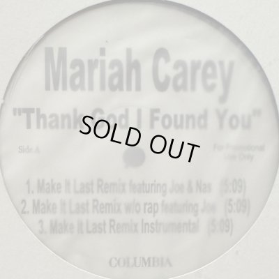 画像1: Mariah Carey feat. Joe & Nas - Thank God I Found You (Make It Last Remix) (inc. Album Version) (12'') (US Promo !!) (キレイ！！)