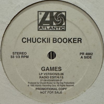 画像1: Chuckii Booker - Games (Extended Remix) (12'') (本物US Promo !!) (ピンピン！！)