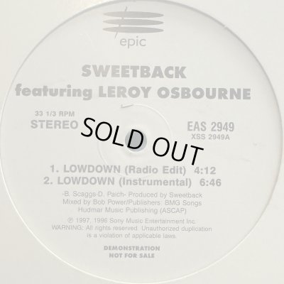 画像1: Sweetback feat. Leroy Osbourne - Lowdown (12'') (キレイ！)