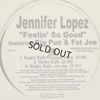 画像1: Jennifer Lopez feat. Big Pun & Fat Joe - Feelin' So Good (12'') (inc. Radio Edit Looped Intro) (US Promo!!) (キレイ！！)