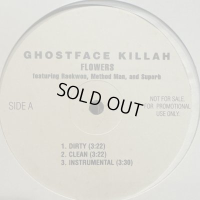 画像1: Ghostface Killah feat. Raekwon, Method Man & Superb - Flowers (b/w The Watch) (12'') (本物US Promo !!) (キレイ！！)