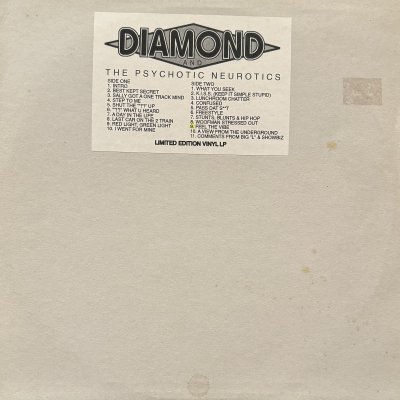 画像1: Diamond And The Psychotic Neurotics - Stunts, Blunts, & Hip Hop (inc. Feel The Vibe, I Went For Mine & Red Light, Green Light) (LP)