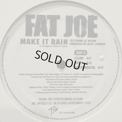 画像1: Fat Joe feat. Lil Wayne - Make It Rain (12'')