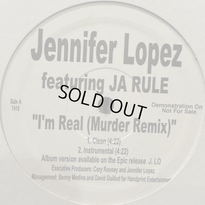 画像1: Jennifer Lopez - I'm Real (Murder Remix) (12'')