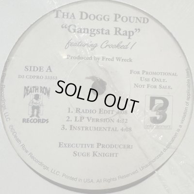 画像1: Tha Dogg Pound feat. Crooked I - Gangsta Rap (b/w Just Doggin) (12'') (奇跡の新品未開封!!)