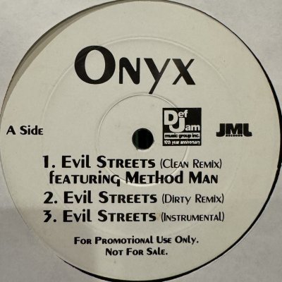 画像1: Onyx - Evil Streets (Remix) / Purse Snatchers Pt. 2 (12'') (キレイ！！)