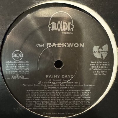 画像1: Chef Raekwon feat. Blue Raspberry & Ghostface Killah - Rainy Dayz (12'') (本物US Promo !!)