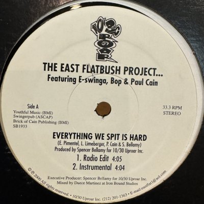 画像1: East Flatbush Project - Everything We Spit Is Hard (12'') (キレイ！！)