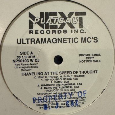 画像1: Ultramagnetic MC's - Traveling At The Speed Of Thought / A Chorus Line (12'') (US Original Promo !!)