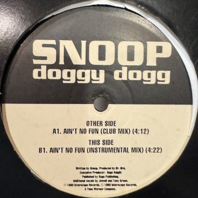 画像1: Snoop Doggy Dogg feat. Nate Dogg, Warren G & Kurupt - Ain't No Fun (If The Homies Can't Have None) (12'') 