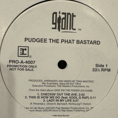 画像1: Pudgee Tha Phat Bastard - Give 'Em The Finger EP (12'')