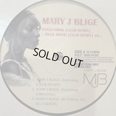 画像1: Mary J. Blige - Everything (Club Remix) (b/w OverJoyed Club Remix) (12'') (新品未使用！！)