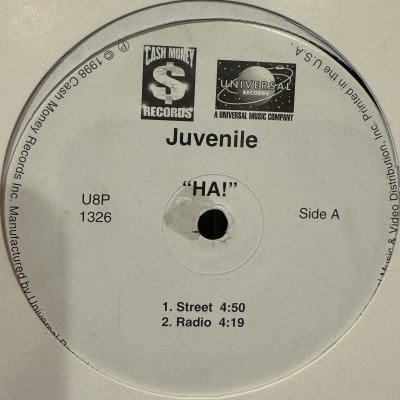 画像1: Juvenile - Ha! (12'')