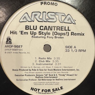 画像1: Blu Cantrell feat. Foxy Brown - Hit 'Em Up Style (Oops!) (Remix) (12'') (キレイ！！)