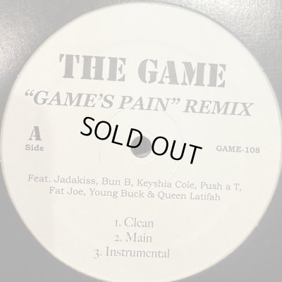 画像1: The Game feat. Keyshia Cole, Jadakiss, Fat Joe, Pusha T, Bun B - Game's Pain (Remix) (12'') (ピンピン！！)