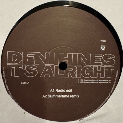 画像1: Deni Hines - It's Alright (Summertime Remix) (12'') (White)