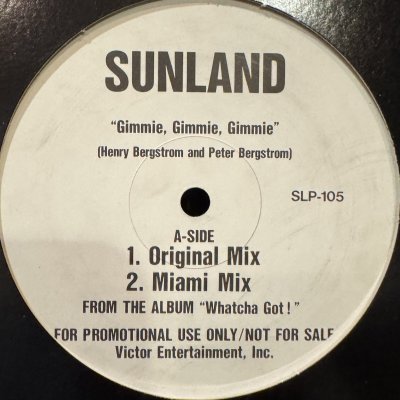 画像1: Sunland - Gimmie, Gimmie, Gimmie (12'')