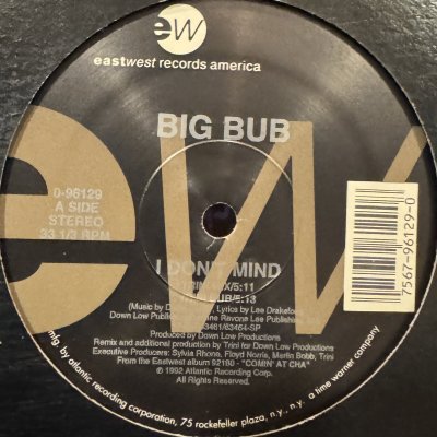 画像1: Big Bub - I Don't Mind (12'') (キレイ！)