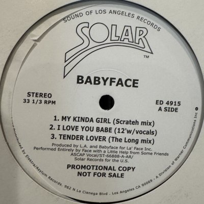 画像1: Babyface - 6 Tracks EP (12'') (キレイ！！)