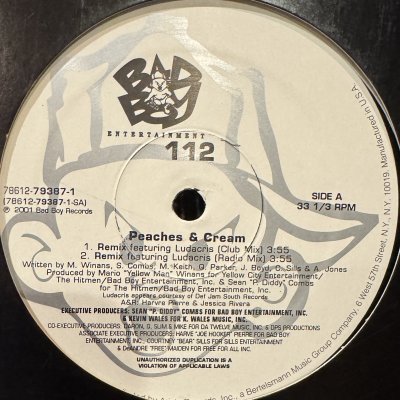 画像1: 112 - Peaches & Cream / Dance With Me (12'')